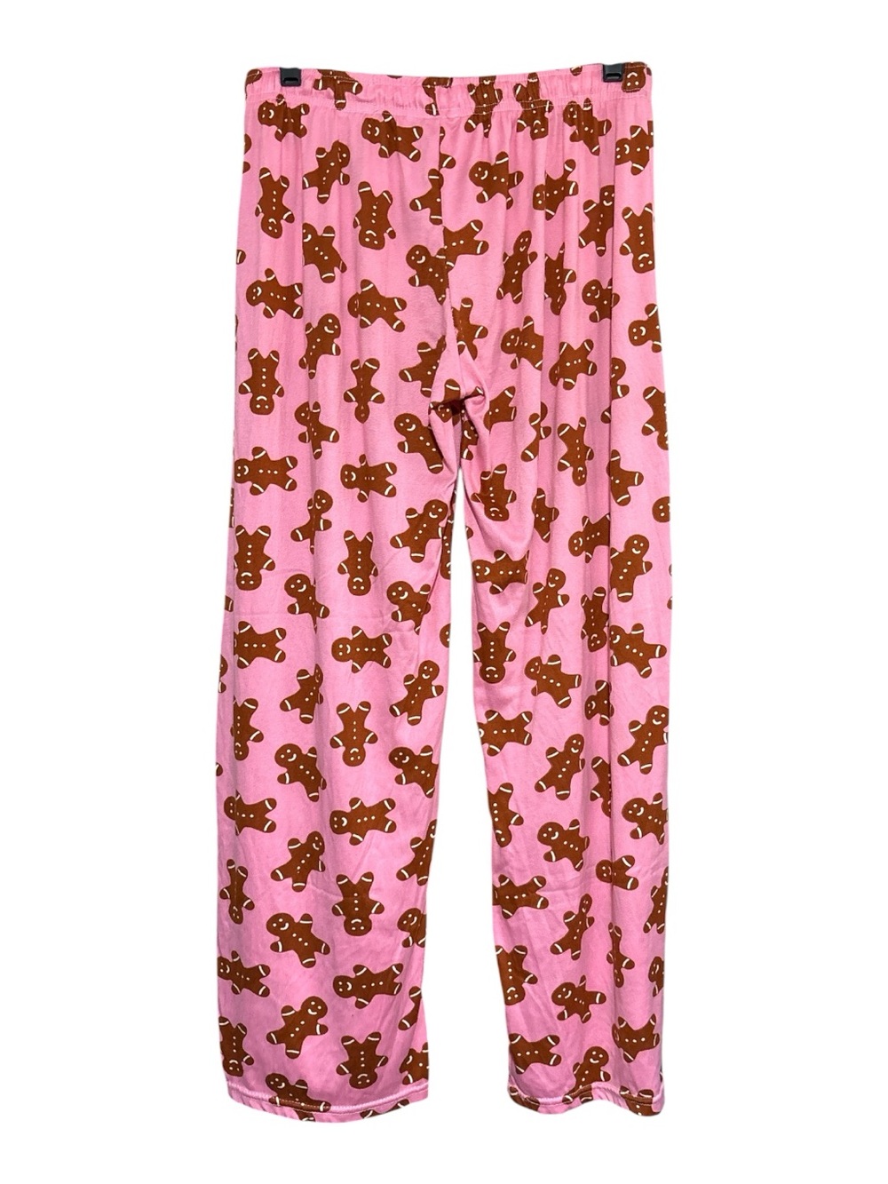 Hello Mello Cozy Gingerbread Print Pink Pajama Pants - Picture 3 of 3